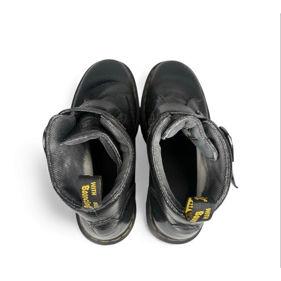 Dr Martens Doc Martens Devon Heart Platform Boots Ankle Black Leather Women 10 - Picture 8 of 10